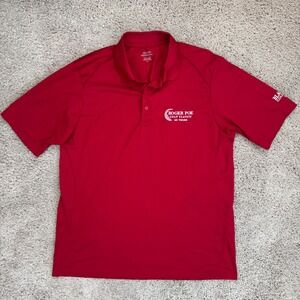 Extreme Performance Golf Polo Shirt Mens‎ Red L Hartford Hawks Roger Poe Classic